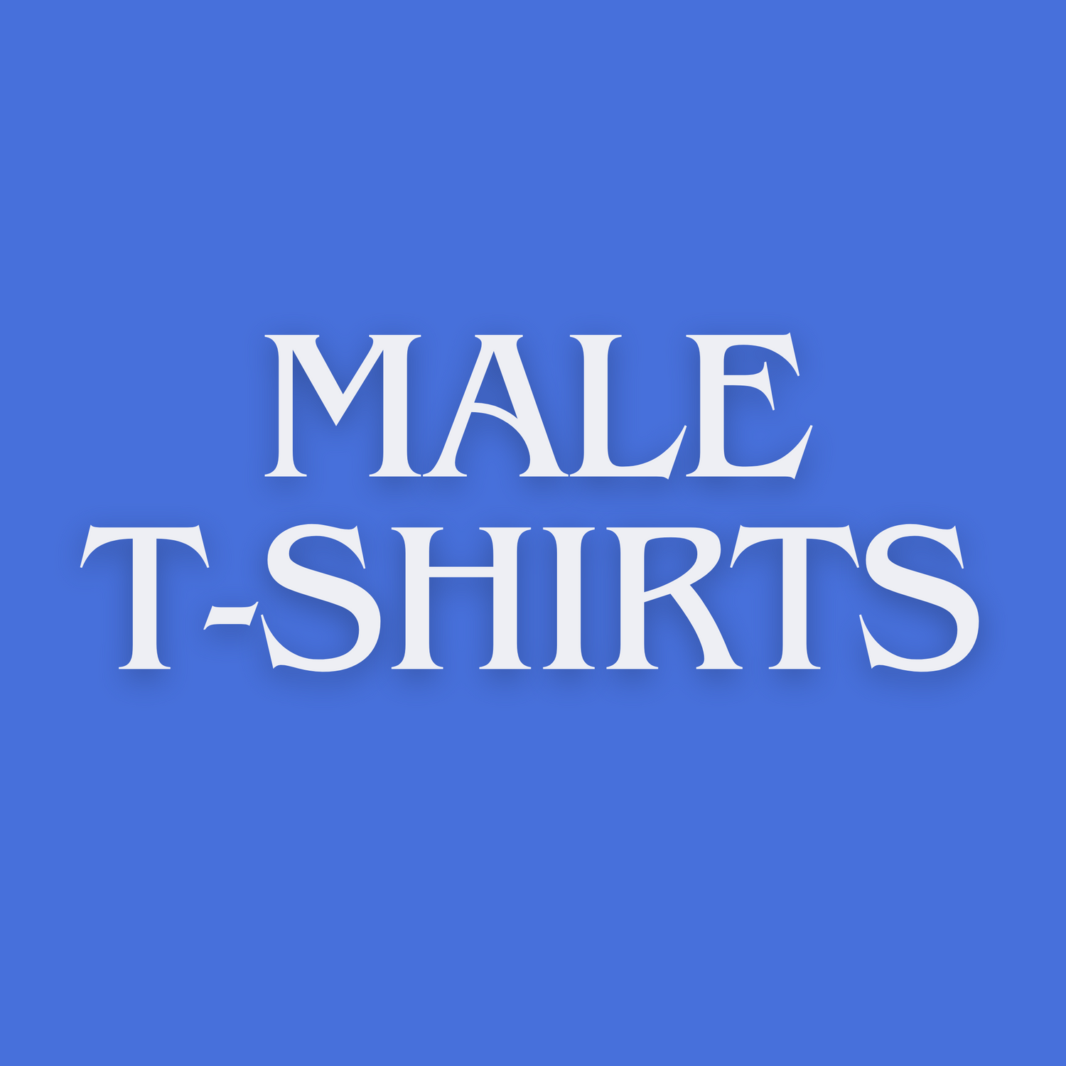 Male t-shirts